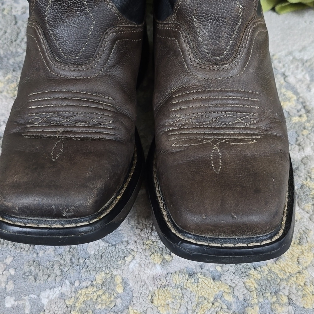 Ariat Boots Youth Sz 2 Workhog XT Vented Bold Wiggle Room Leather - Picture 4 of 16